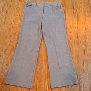 Grey straight leg dress pants